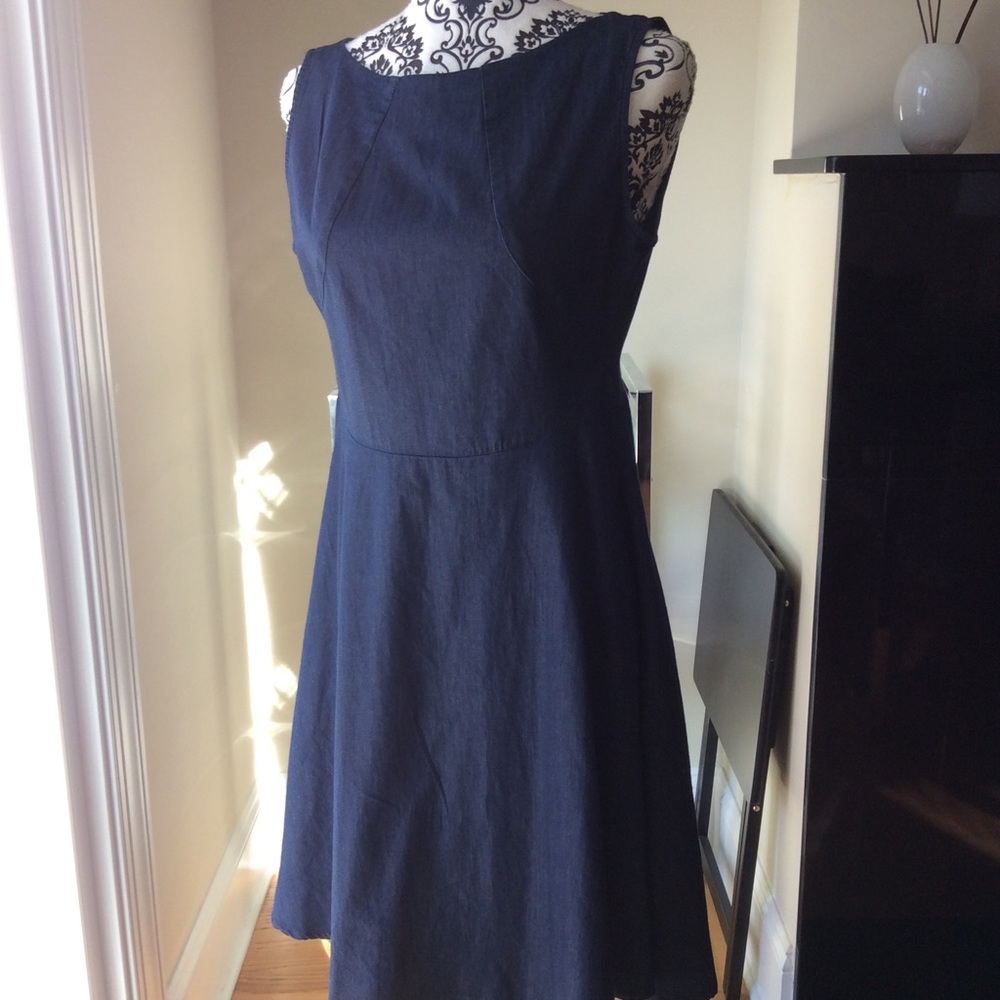 NWOT Zara denim/chambray dress
